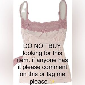 ISO Victoria’s secret angels lace pink cami